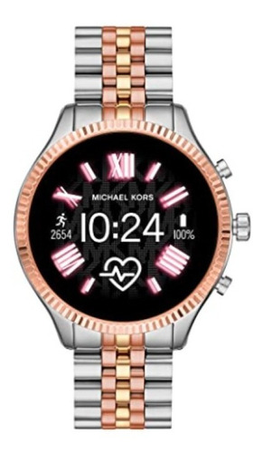 Smartwatch Michael Kors Lexington Color de la caja Plateado Color de la correa Bicolor Color del bisel Rose gold Diseño de la correa extensible