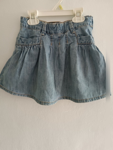 Falda Shorts De Jeans Para Niña Talla 6