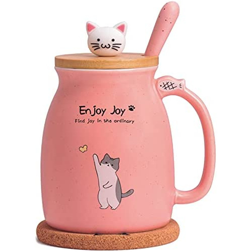 Taza De Gato Linda, Taza De Café De Cerámica Tapa De ...