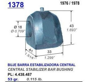 Buje Barra Estabilizadora Fiat 147/etc. 18mm