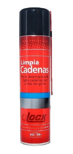 Imagen 1 de 2 de Limpiador De Cadenas Locx 240gr 360ml