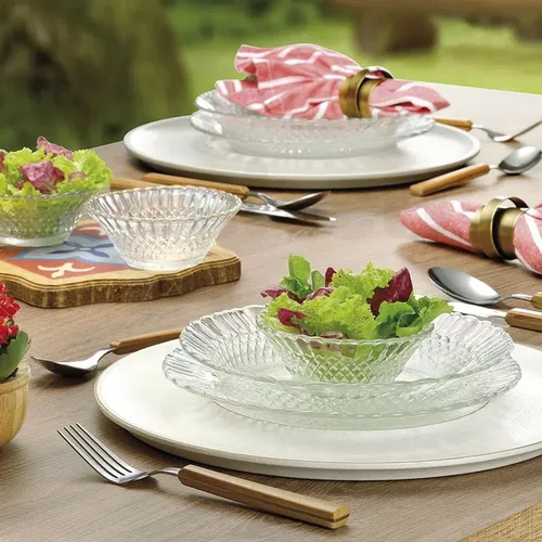 Platos de postre de vidrio sale