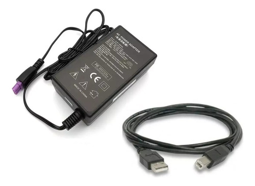 Fonte + Cabo Usb Para Impressora Hp 2050 All-in-one Printer