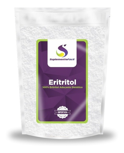 Eritritol Puro 1kg - Adoçante 100% Puro - Dieta Low Carb