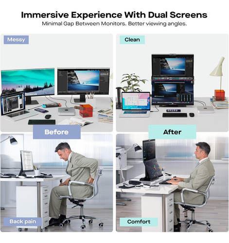 Mobile Pixels Geminos - Monitores De Computadora Apilados
