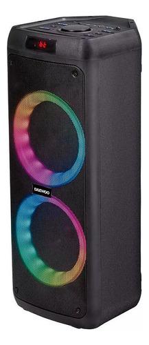 Caixa De Som Towerbox 300 50w Led Bluetooth Usb Rádio Dw06a