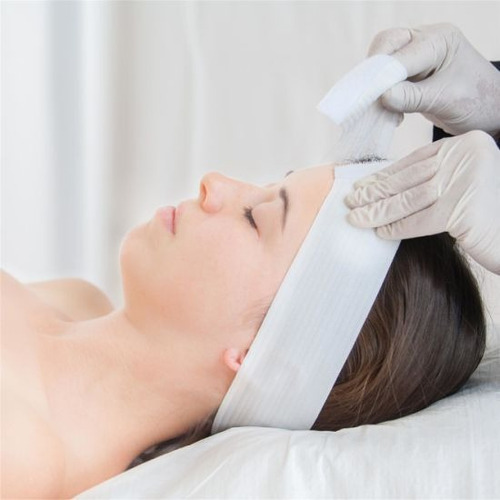 Banda Facial Blanca Desechable Para Spa. 50 Pzs Tipo De Piel Normal