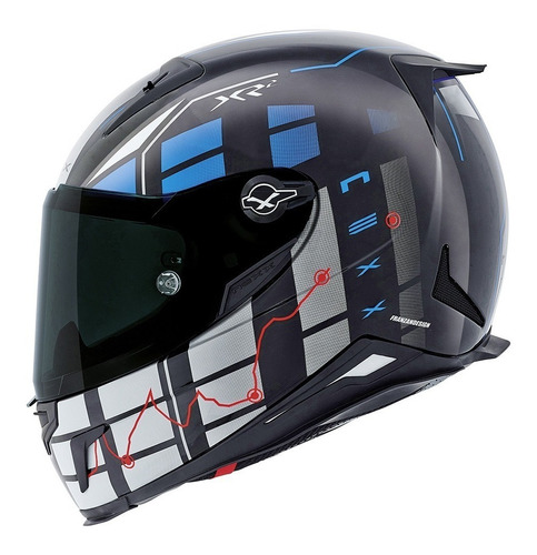 Capacete Moto Nexx Xr2 Virus Tri Composto Azul