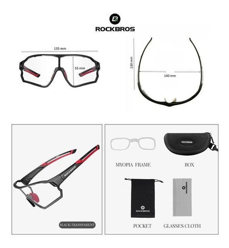 Imagen 8 de 9 de Gafas De Sol Lentes Ciclista Running Deportes Fotocromaticos