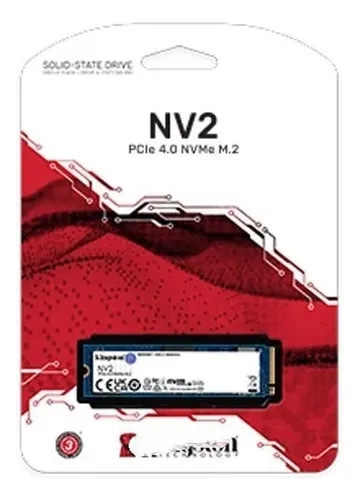 Unidade De Estado Sólido Kingston Nv2 De 1 Tb Gen4 Nvme M.2