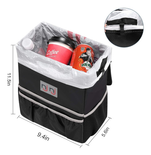 Imagen 2 de 6 de Njnj - Papelera Impermeable Para Coche, Tamaño Supergrande