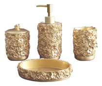 Comprar Juego De Accesorios De Baño Dorados Hymmah, Juego De Baño Co