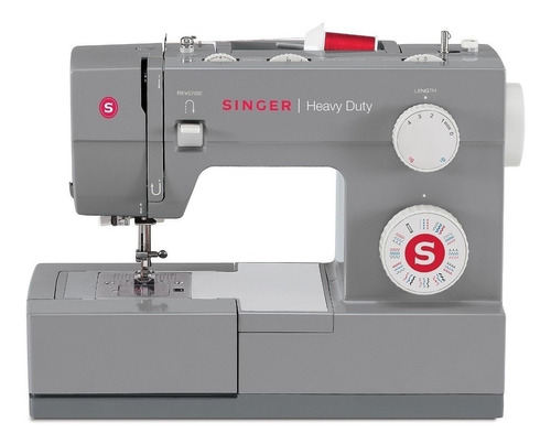 Máquina de coser recta Singer Heavy Duty 4432 portablegris 110V