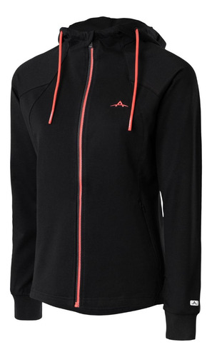 Campera Mujer Deportiva Abyss Capucha Bolsillo Cierre 