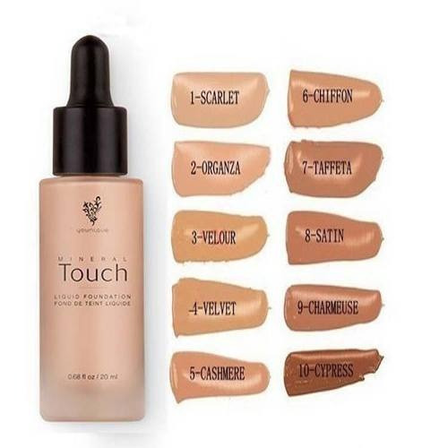 Base de maquillaje Younique Mineral Touch Liquid Foundation Fond de Teint  Liquide tono taffeta - 20mL | MercadoLibre