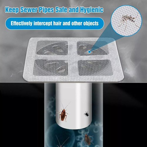 100 Pcs Filtros Desechables, Colector De Pelos,baño Y Cocina