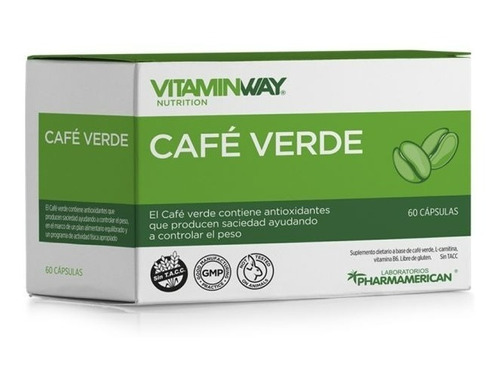 Reduce Apetito Suplemento Cafe Verde Vitamin Way 60 Capsulas