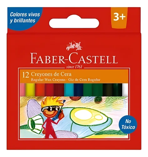 Creyon Escolar Faber Castell Caja X12
