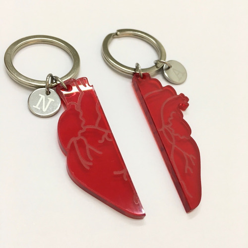 Llaveros Para Parejas Personalizados Corazón Regalo Novios