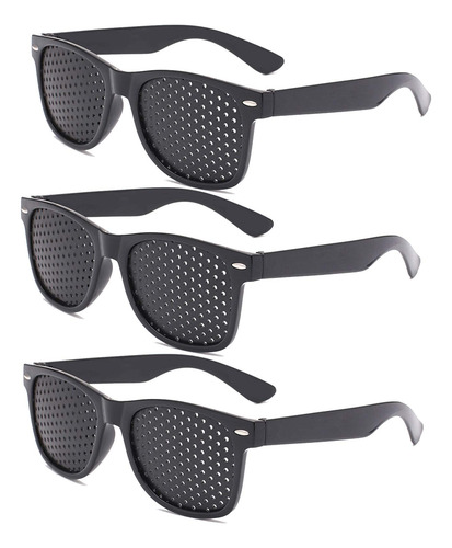 Gafas Estenopeicas Para Mejorar La Visión Negras Unisex Para