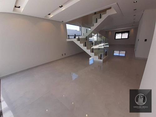 Imagem 10 de 30 de Sobrado Com 4 Dormitórios À Venda, 390 M² Por R$ 3.000.000,00 - Condomínio Residencial Giverny - Sorocaba/sp - So0256