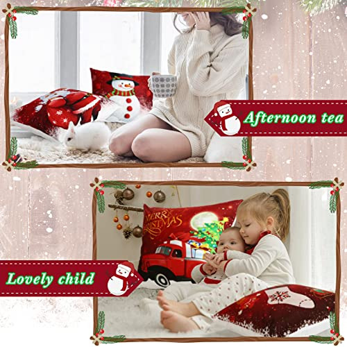 6 Fundas De Almohada De Navidad Para Decoración De Cojines,