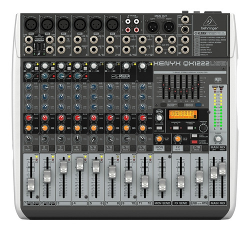 Consola Behringer Xenyx Qx1222usb Mixer 12 Canales Usb