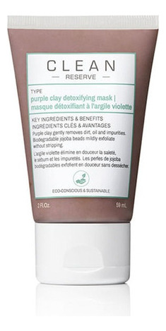 Mascara Facial Clean Beauty Purple Clay Detoxifying Mask Tipo de piel Todo tipo de piel
