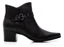 Comprar Bota Cuero Pegada Dama Confort Hebilla Taco Alto Confort
