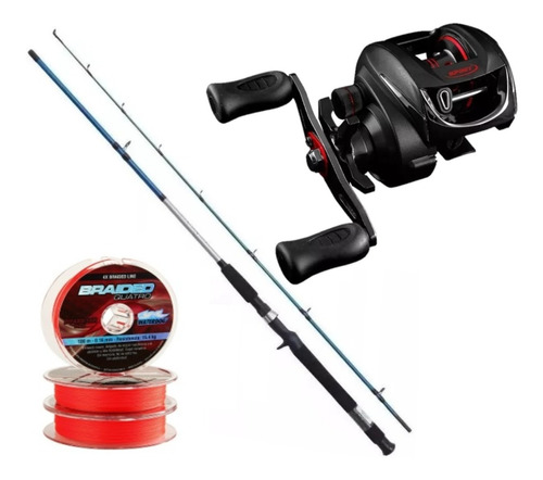 Combo Bait Shimano Reel Spinit 10 Rulemanes + Caña + Multi