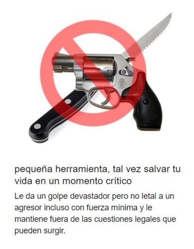 Imagen 10 de 10 de Llavero Kubotan Tofa Aluminio Defensa Personal Seguridad X 5
