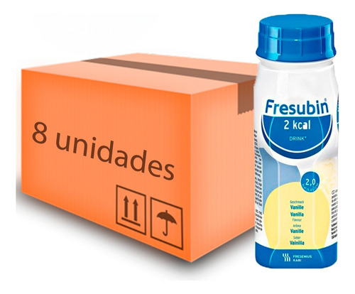 Fresubin 2 Kcal - Sabor Baunilha - Kit Com 8 Unidades