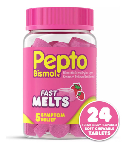 Pepto Bismol Disgestivo De Rápida Disolución 24 Piezas