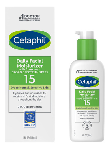 Hidratante Facial Diario Cetaphil Con Spf 15 4 Onzas Para