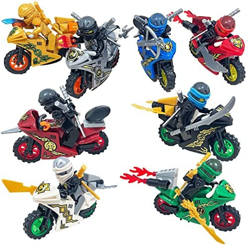 Venoal 16 Pcs Ninjago Minifiguras De Costura Set Ninja An