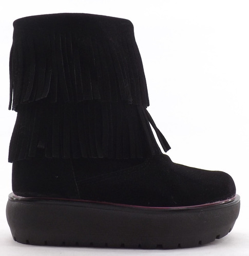 Botas Nena Con Flecos Plataforma Invierno Niña Nuevas 23-26