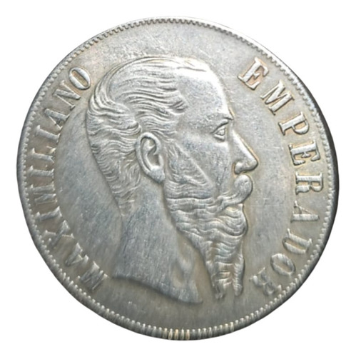 Moneda Maximiliano 1966 50 Centavos Original Plata
