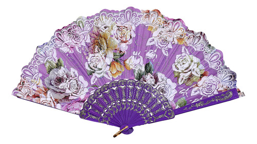 Abanico En Forma De L Fan Para Baile, Boda, Fiesta, Encaje,