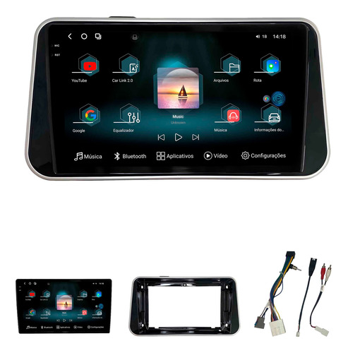 Multimidia Fóton G3 Sentra C/ Tela 2021 Acima 12+256gb 2k 9p
