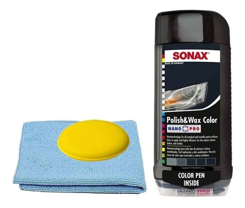 Sonax* Polish,wax P/ Color Negro,rojo,gris,blanco,azul,verde