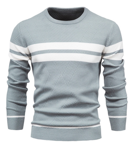 Suéteres A Rayas Para Hombre, Suéter Casual Para Hombre