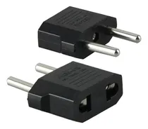 Comprar Adaptador Ficha Americana 2 Patas Chatas-redondas Pack X2