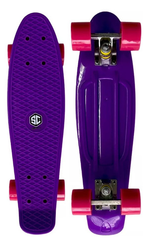 Skate Pennyboard Scooter Mini Long Rueda Silicona Abec Truck