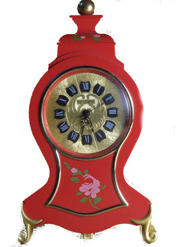 Antiguo Reloj De Mesa Tegrov Estilo Boullet Como Nuevo