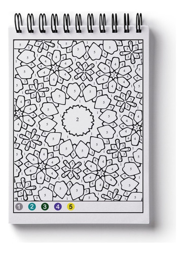 Livro De Colorir Mandalas Com Cores Guiadas Por Números Cores Guiadas