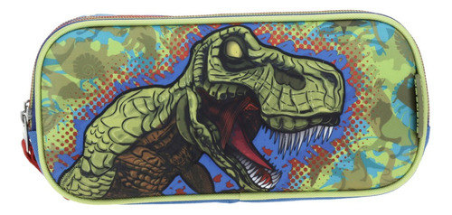 Lapicera Estuche Chenson Dinosaurio Rex Co65767-9 Sidarta Color Azul