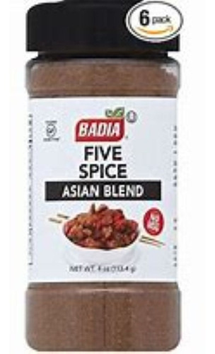 Badia Five Spice Asian Blend 113,4 G Usa Kosher Sin Tacc