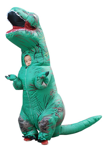 Divertido Traje Inflable De Dinosaurio Trex, Operado Por Ven