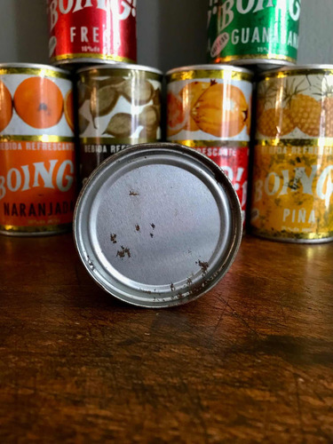 Colección De 7 Latas Antiguas De Refresco Boing Pascual !!! (Usado)