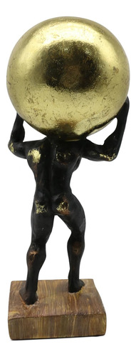 Atlas Holding Up World Estatua Y Escultura, Decoración De Fi